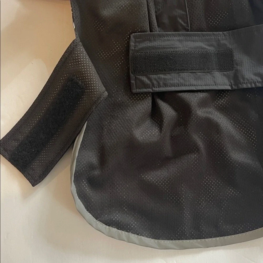 Kong Dog Lightweight Reflective Black Rain Jacket‎ Small 12-14 Inch NWT